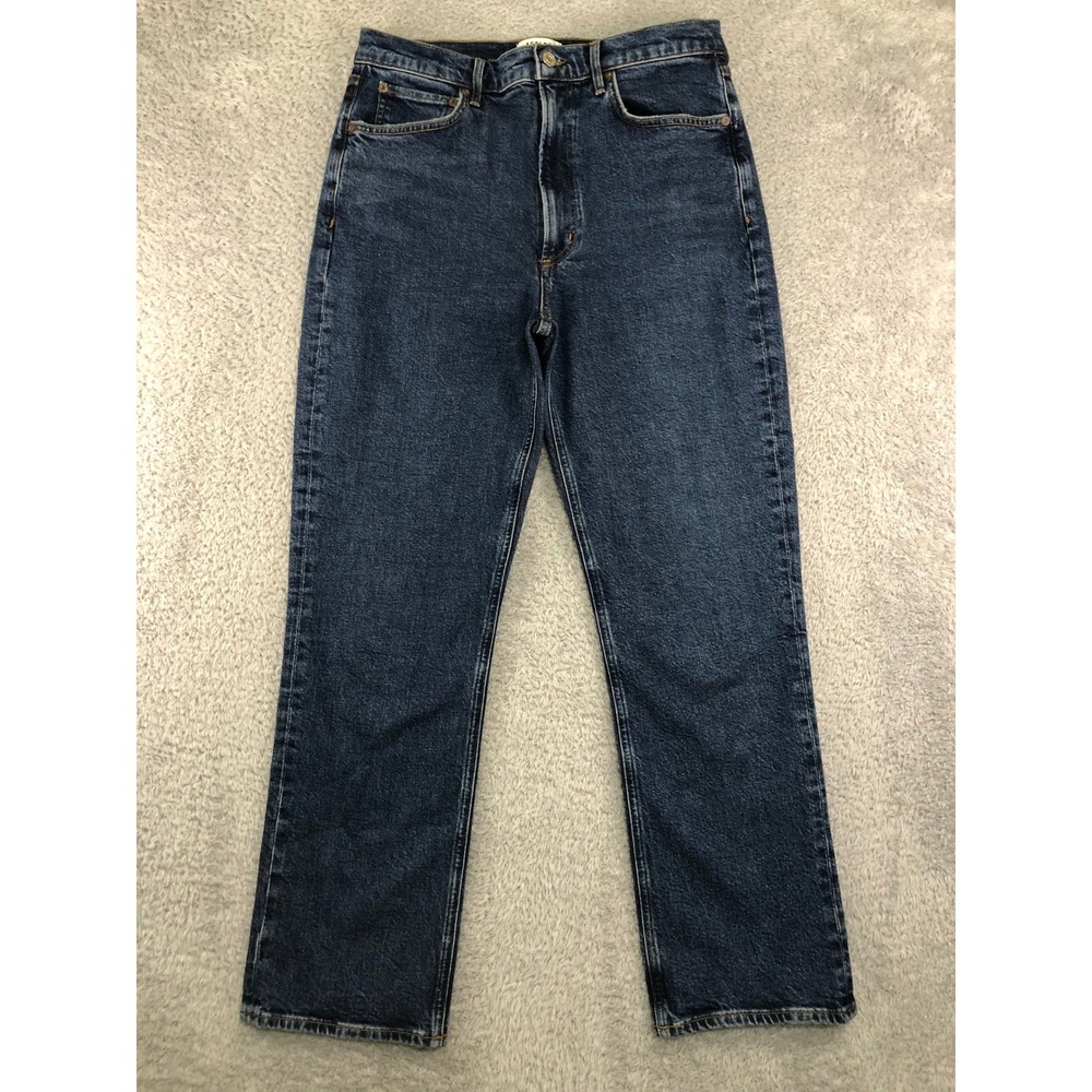 AGOLDE Jeans Women 30x28.5 Blue Stovepipe High Rise Denim